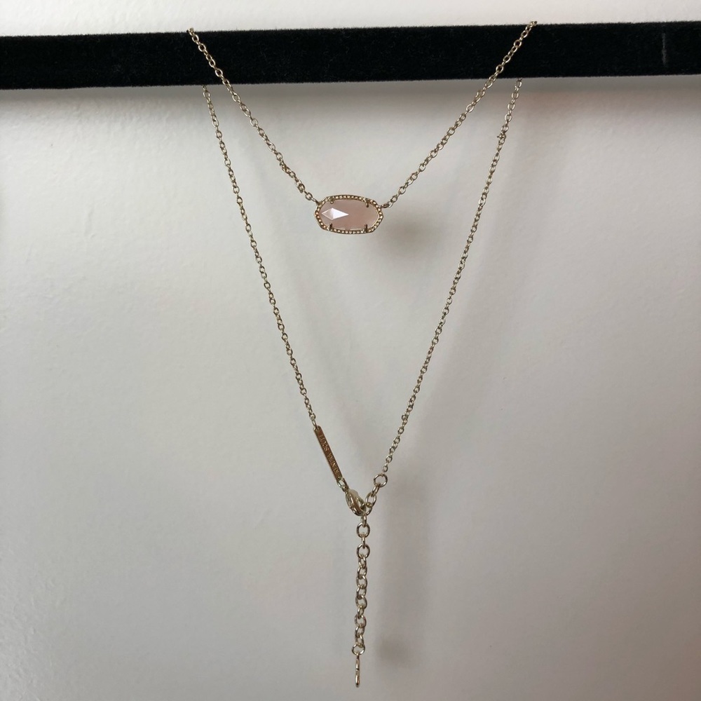 Kendra Scott Elisa Necklace in Rose Quartz